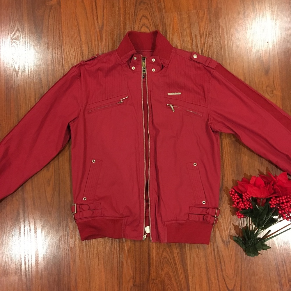 Live Mechanics Red Bomber Jacket